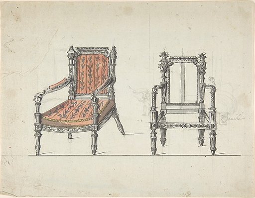 Two Carved-Wood Armchairs