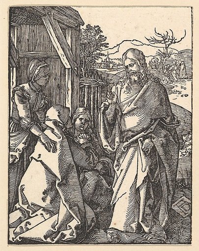 Christ Taking Leave from his Mother, from "The Small Passion"