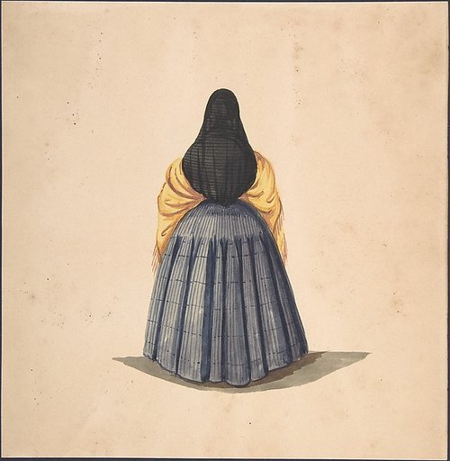 A Standing Woman, Seen from the Back