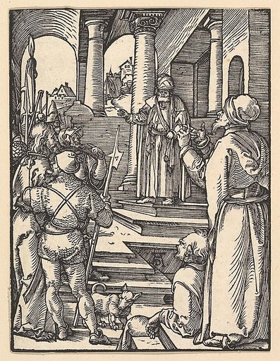 Christ before Pilate, from "The Small Passion"