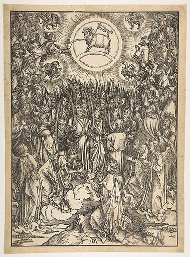 The Adoration of the Lamb, from "The Apocalypse", Latin Edition