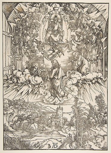 Saint John before God and the Elders, from "The Apocalypse"