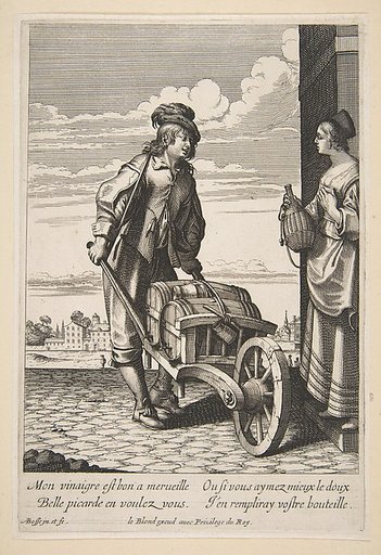 The Vinegar Merchant, plate 8 from "Cries of Paris" (Les Cris de Paris)