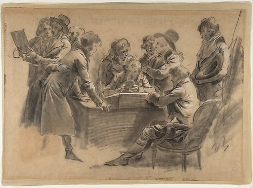 Group of Artists in Jean-Baptiste Isabey's Studio