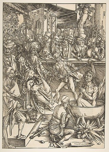 The Martyrdom of Saint John, from "The Apocalypse", Latin Edition