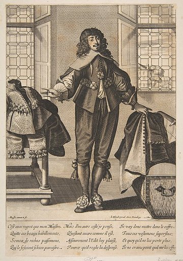 A Valet Putting Away the Luxurious Clothing of His Master