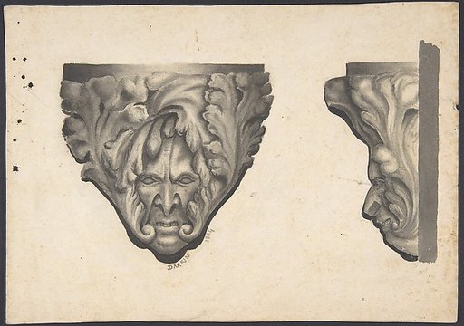 Sketches of Carved Medieval Bosses