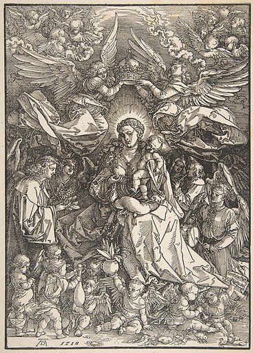 The Virgin Surrounded by Many Angels