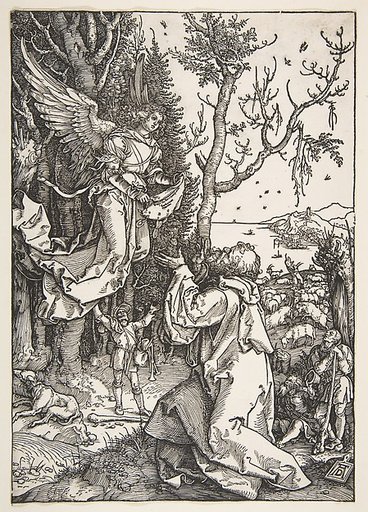 Joachim and the Angel, from "The Life of the Virgin"