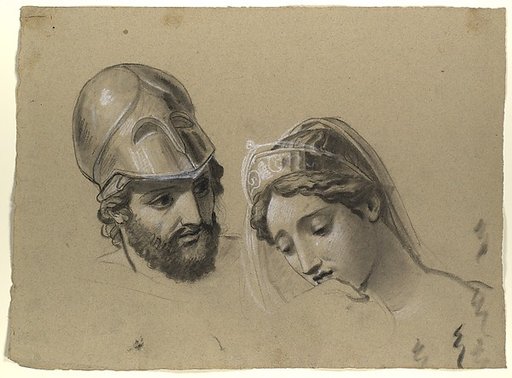 Heads Studies for "Castor and Pollux Freeing Helen"