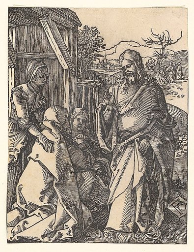 Christ Taking Leave from his Mother, from "The Small Passion"