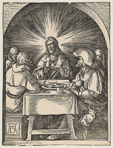 Christ in Emmaus, from "The Small Passion"