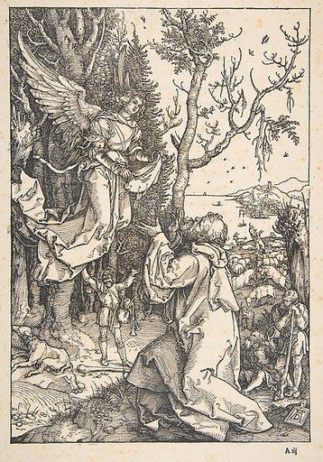 Joachim and the Angel, from "The Life of the Virgin"