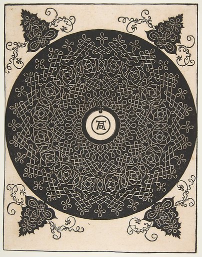 “The Fourth Knot”, Interlaced Roundel with a Round Medallion in its Center