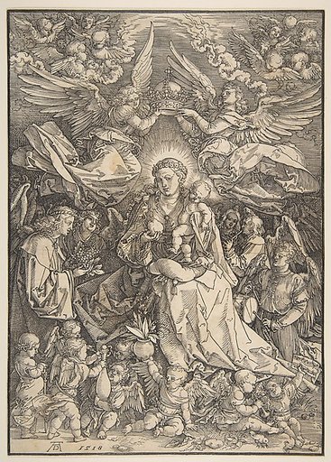 The Virgin Surrounded by Many Angels