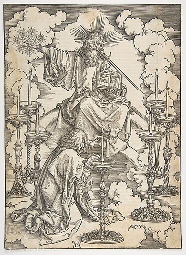 The Vision of the Seven Candlesticks, from "The Apocalypse", German Edition