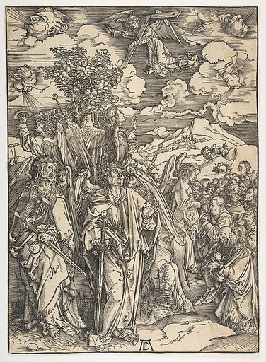 The Four Angels Holding the Winds, from "The Apocalypse", German Edition