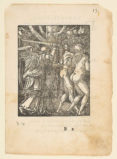 The Expulsion from Paradise, from "The Small Passion", edition Venice