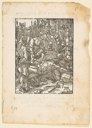 Christ Nailed to The Cross, from "The Small Passion", edition Venice