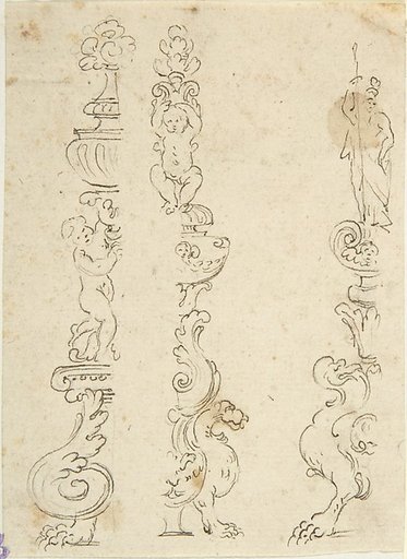 Right and Left Halves of Three Candelabras