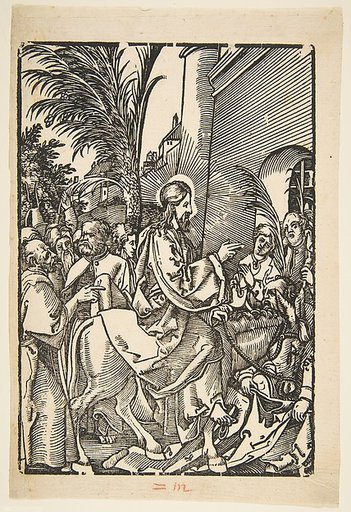 Christ's Entry into Jerusalem, from The Small Passion (copy)