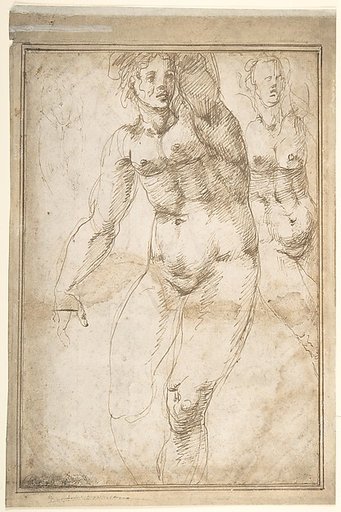 Nude Figure Studies (recto); Sheet of Figure Studies (verso)