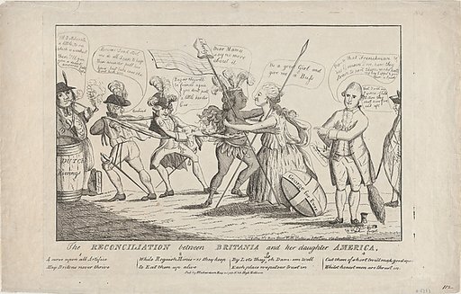 The Reconciliation Between Britannia and Her Daughter America