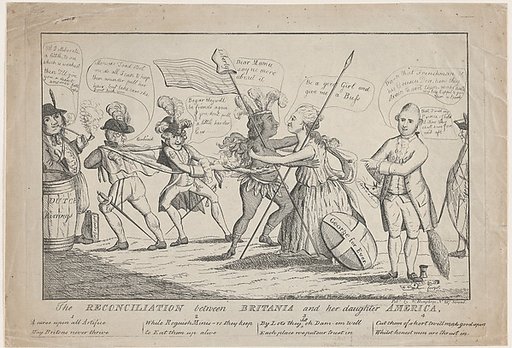 The Reconciliation Between Britannia and Her Daughter America