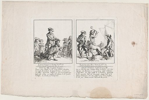Le Général Burgoyne à Saratoga, le 17 Octobre, 1777; and Le Général Cornwallis à Yorck, le 19 Octobre, 1781