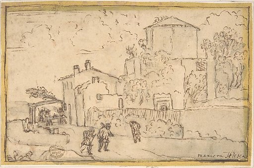 Townscape with an Inn