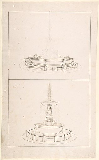 Studies for Two Large Fountains