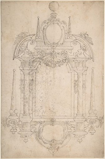Design for a Tomb or Wall Monument