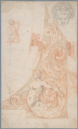 Frame Design with Antique Design, and other sketches