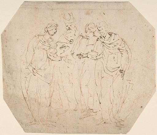 Meeting of Four Figures