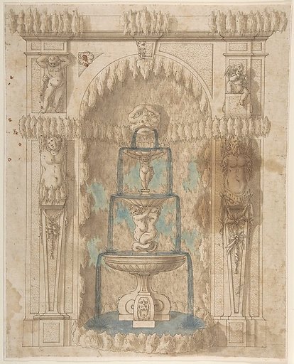 Design for a Grotto with a Fountain