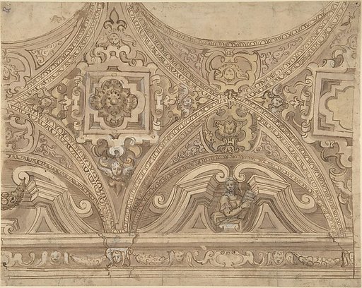 Design for part of a Vaulted Ceiling of a Church
