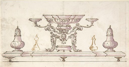 Drawing for Centerpiece and Salt Cellars