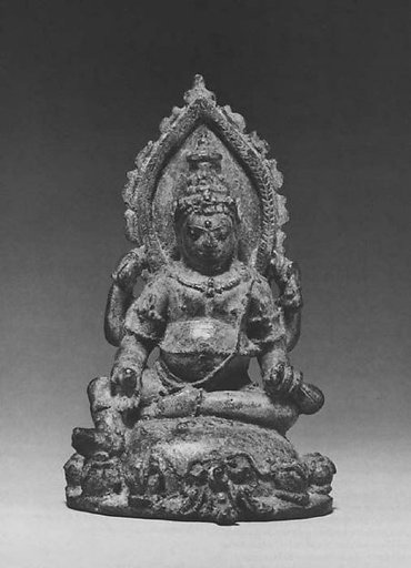 Seated Four Armed Jambhala, the Buddhist God of Wealth