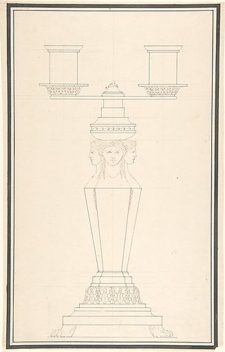 Candelabra with Three Candles