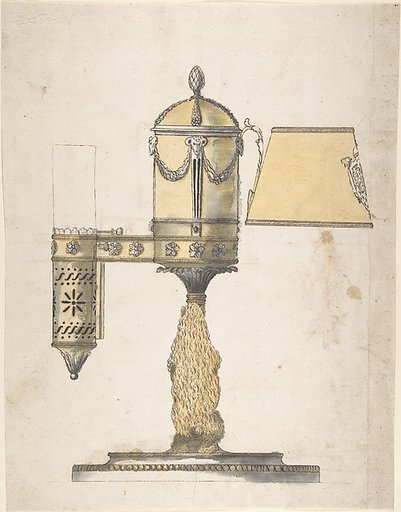 Argand Lamp with Shade