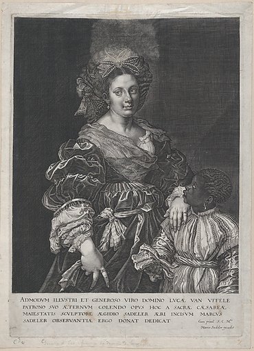 Laura Dianti with a Black Page