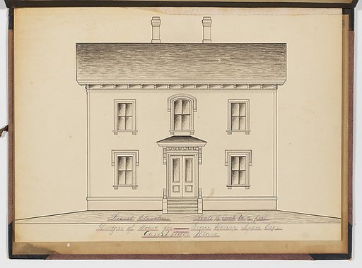 Portfolio containing Six Designs for the George Henry Lyon House, Cambridge, Massachusetts
