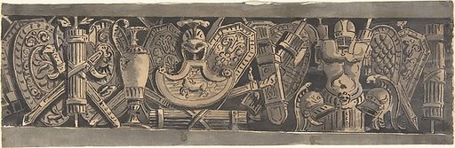 Design for a Frieze with Roman Trophies