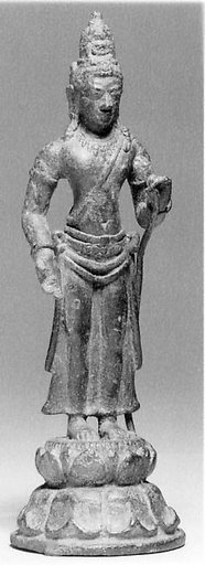 Standing Bodhisattva on Tall Base