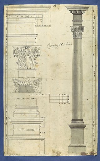 The General Proportions of the Composite Order, in Chippendale Drawings, Vol. I