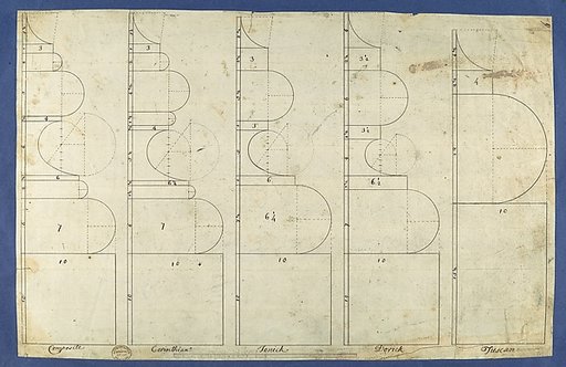 The Bases of the Columns, in Chippendale Drawings, Vol. I
