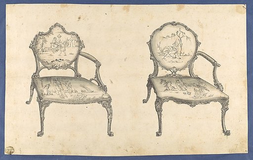 Two French Chairs, in Chippendale Drawings, Vol. I