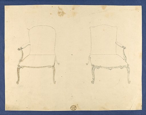 Two French Chairs, in Chippendale Drawings, Vol. I