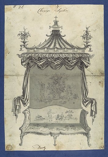 Chinese Sopha [Sofa], in Chippendale Drawings, Vol. I