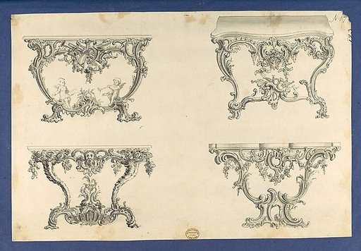 Frames for Marble Slabs, in Chippendale Drawings, Vol. I